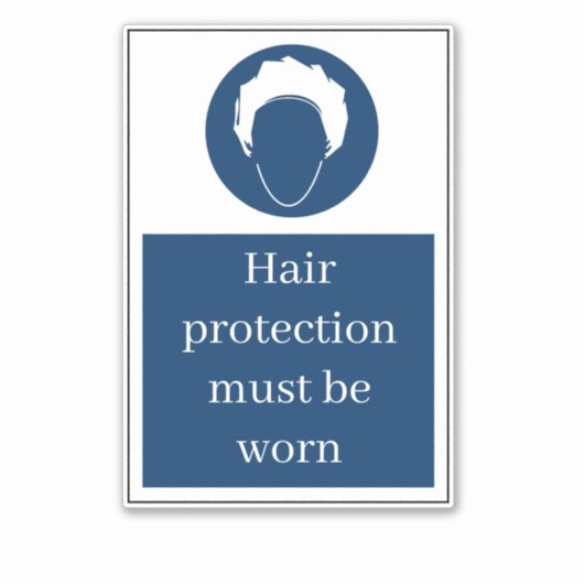 Haarbescherming Sticker (Voorkant)
