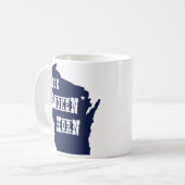 haarblauw mok (Voorkant links)