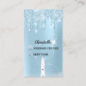 Haarblauwe schijven Glitter Coiffure Silver Scisso Visitekaartje (Achterkant)