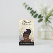 Haarbreder/braden/Braden/Salon - QR-code/Logo Visitekaartje (Staand voorkant)