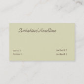 haarbrushing visitekaartje (Achterkant)