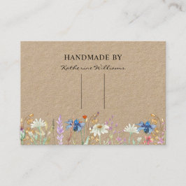 Haarclip Barrette Displaykaart | Wildflowe Bloem Visitekaartje