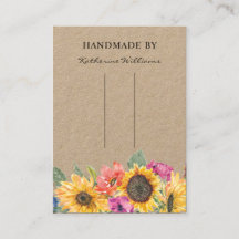 Haarclip Barrette Displaykaart | Zonnebloem Bloem