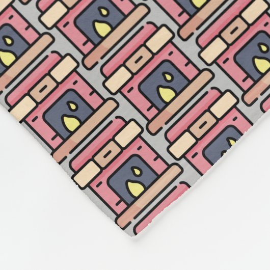 haard fleece deken (Hoek)