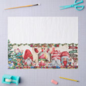 haard met kabouters tissuepapier (Craft)