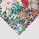 haard met kabouters tissuepapier (Detail)