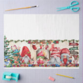 haard met kabouters tissuepapier (Craft)