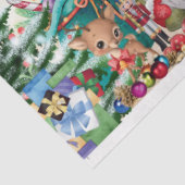 haard met kabouters tissuepapier (Detail)