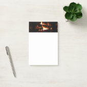 Haard Warme Winter Scene Fotografie Post-it® Notes (Kantoor)