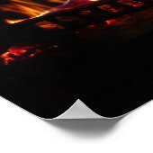 Haard Warme Winter Scene Fotografie Poster (Hoek)