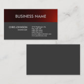 Haarder donkergrijs vlek modern Visitekaartje (Voorkant / Achterkant)