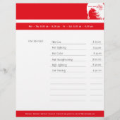 Haardesign 1 - Flyer, Prijzen Flyer (Achterkant)