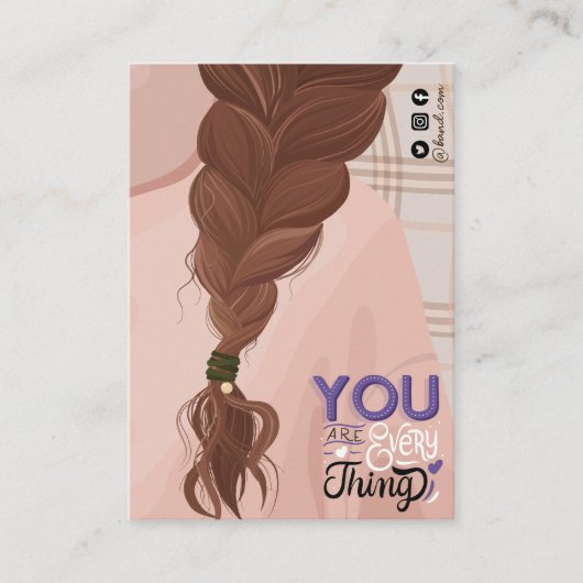 Haardisplay Kaart illustratie Visitekaartje (Voorkant)