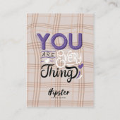 Haardisplay Kaart illustratie Visitekaartje (Achterkant)