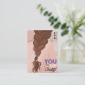 Haardisplay Kaart illustratie Visitekaartje (Staand voorkant)