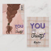 Haardisplay Kaart illustratie Visitekaartje (Voorkant / Achterkant)