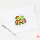 Haardknuffel Ronde Sticker (Envelop)