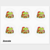 Haardknuffel Ronde Sticker (Vel)
