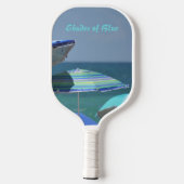  haardoorsneden van blauwe doorsnede pickleball paddle (Achterkant)