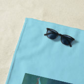  haardoorsneden van blauwe doorsnede strandlaken (In situ)