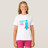Haardoppen (Blauwgroen/roze) T-shirt (Voorkant volledig)