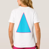 Haardoppen (Blauwgroen/roze) T-shirt (Achterkant)