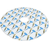 Haardroger en haarrechtse illustratie kerstboom rok (Gekanteld)