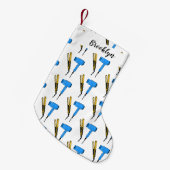 Haardroger en haarrechtse illustratie kleine kerstsok (Voorkant (Hangend))