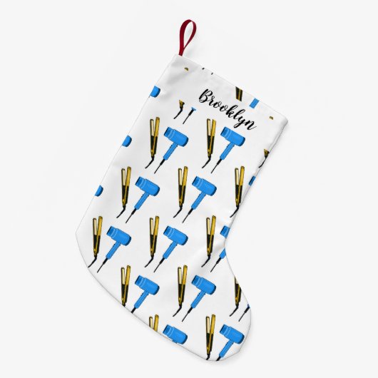 Haardroger en haarrechtse illustratie kleine kerstsok (Voorkant (Hangend))