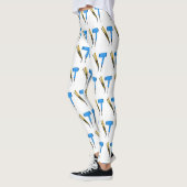 Haardroger en haarrechtse illustratie leggings (Links)