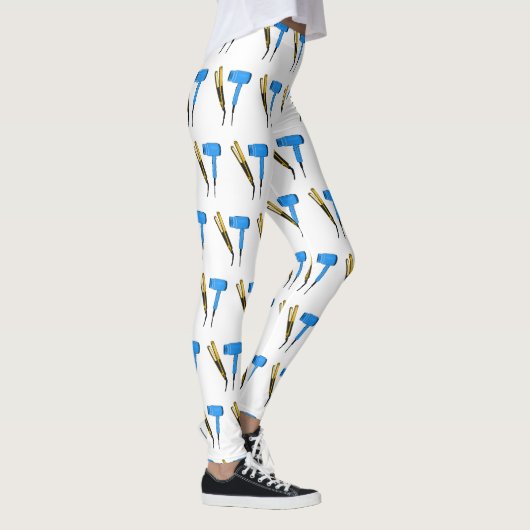 Haardroger en haarrechtse illustratie leggings (Rechts)