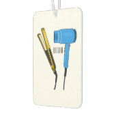 Haardroger en haarrechtse illustratie luchtverfrisser (Links)