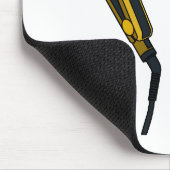 Haardroger en haarrechtse illustratie muismat (Hoek)