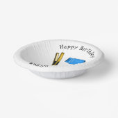 Haardroger en haarrechtse illustratie papieren kommen (Gebogen)