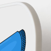 Haardroger en haarrechtse illustratie pickleball paddle (Links Detail)