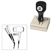 Haardroger en haarrechtse illustratie rubberstempel (Gestempeld)