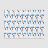 Haardroger en haarrechtse illustratie tissuepapier (Voorkant)