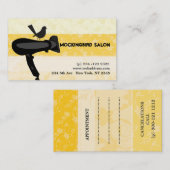 Haardroger Mocking Bird Salon Floral Appointment Afsprakenkaartje (Voorkant / Achterkant)