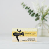 Haardroger Mocking Bird Salon Floral Appointment Afsprakenkaartje (Staand voorkant)