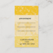 Haardroger Mocking Bird Salon Floral Appointment Afsprakenkaartje (Achterkant)