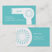 Haardroger-stijllijstkaart Visitekaartje (Voorkant / Achterkant)