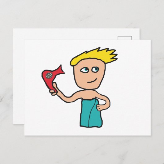 haardroging briefkaart (Voorkant / Achterkant)