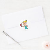 haardroging ronde sticker (Envelop)
