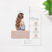 Haarextensies Zorg Hang Label Kaart (Bureau)