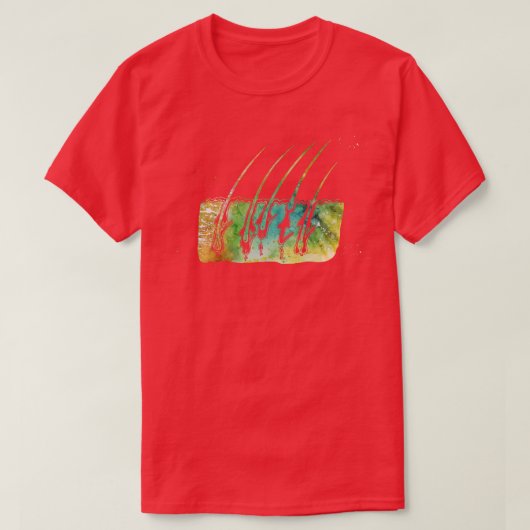 Haargroeistadia T-shirt (Design voorkant)
