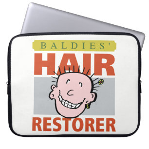 Haarhersteller voor kale mannen. Geschenk voor kal Laptop Sleeve