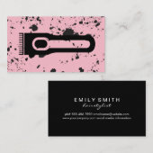 Haarkappers Logo | Spat Ink Visitekaartje (Voorkant / Achterkant)