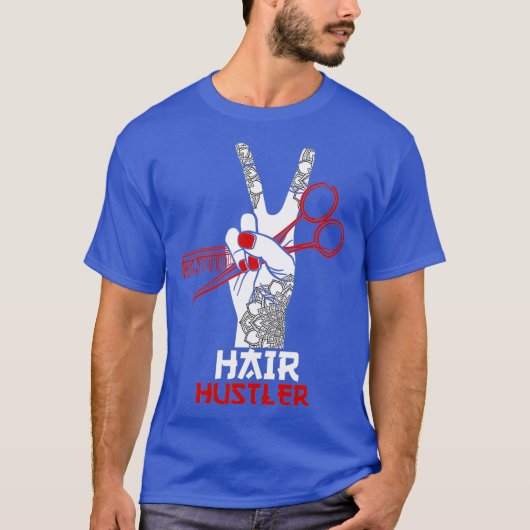 haarkapster t-shirt (Voorkant)