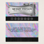 Haarklemmen | Punch Kaart | Iridescent (Voorkant /achterkant)