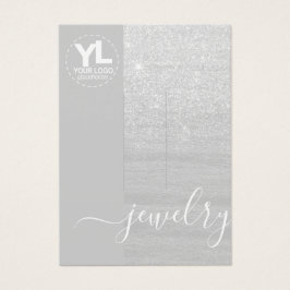 Haarklemmen weergeven Glamor Silver Glitter Glam Visitekaartje